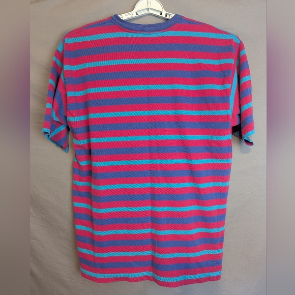 Lands' End Large Vintage Striped T-shirt Short Sleeve Pocket - Picture 2 of 13
